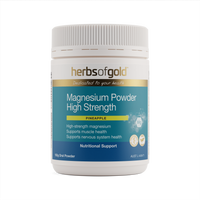 Herbs of Gold Magnesium Powder High Strength Pineapple Oral Powder 150g