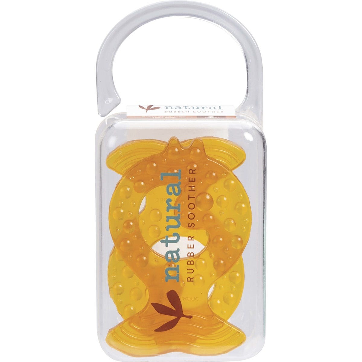 Natural Rubber Soother Teether Twin Pack Fish