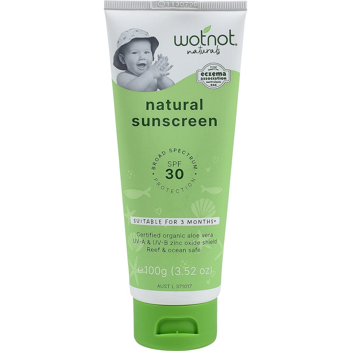 Wotnot Natural Sunscreen SPF 30 Suitable for 3 Months+