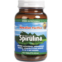 Green Nutritionals Hawaiian Pacifica Spirulina Tablets 100 tabs