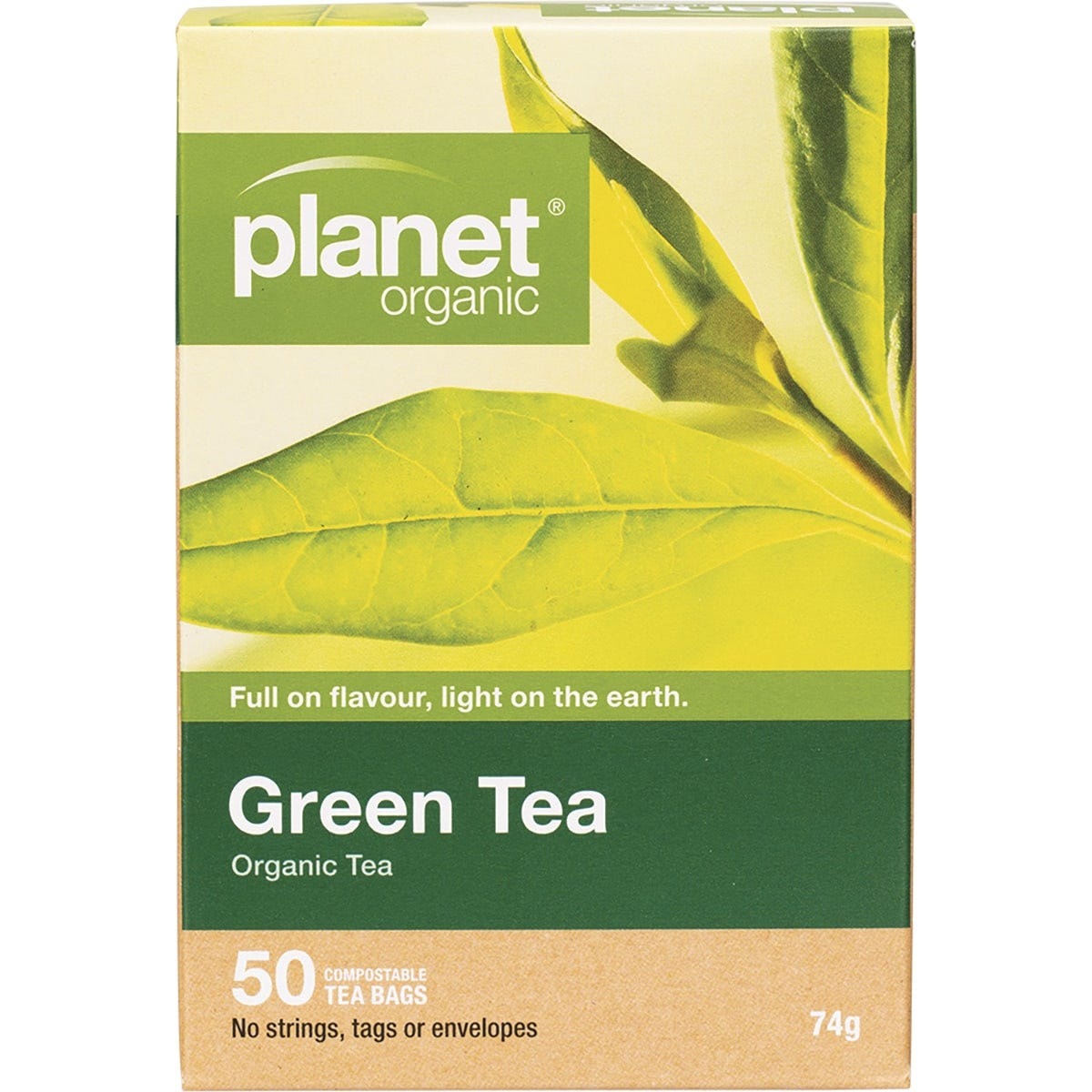 Planet Organic Green Tea Herbal Tea Bags