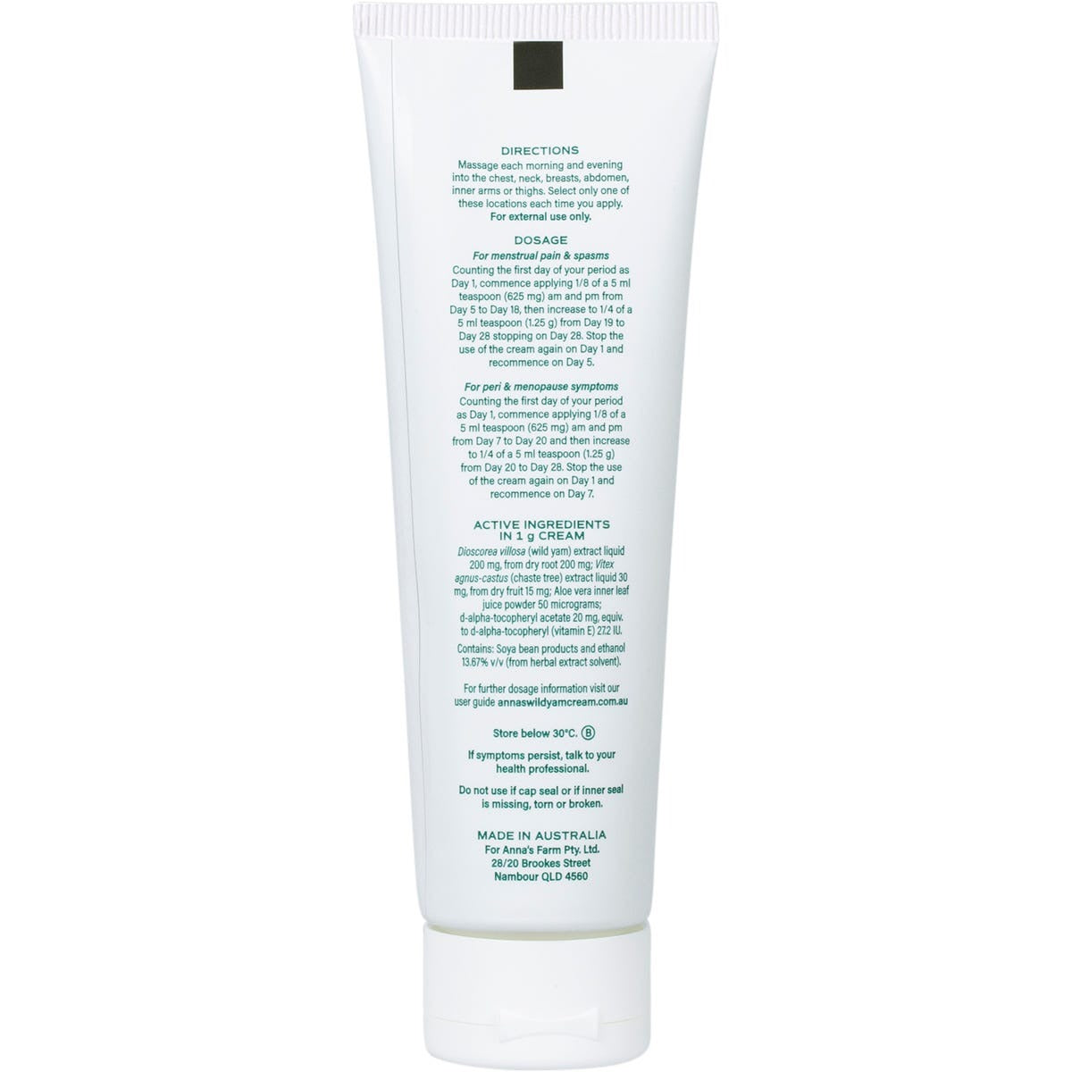 Anna's wild yam cream 100g