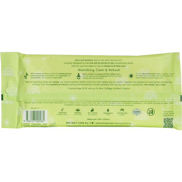 Wotnot Natural Baby Wipes  70 wipes