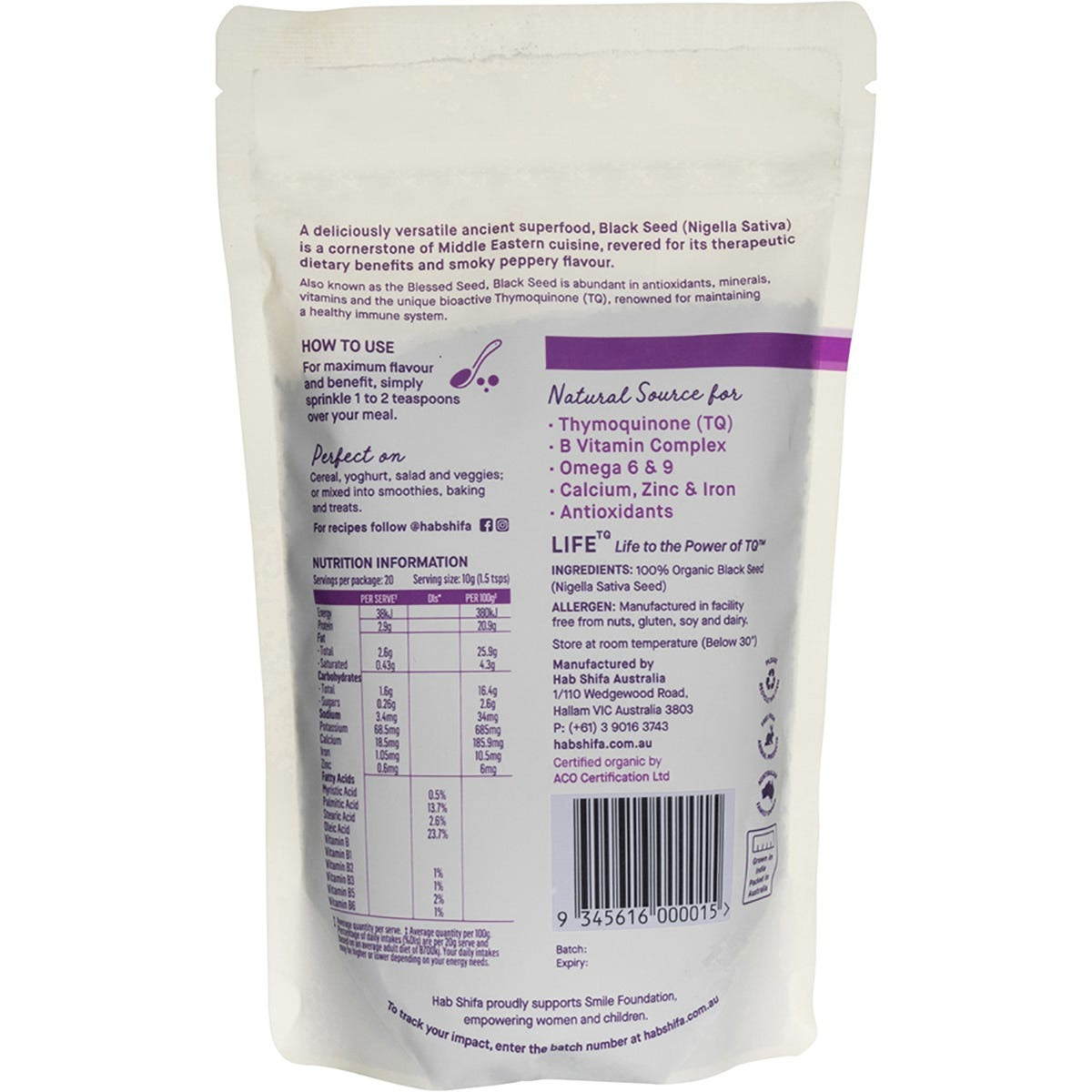 Habshifa Organic Black Seed
