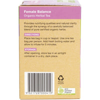 Planet Organic Female Balance Herbal Tea Bags
