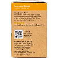 Planet Organic Turmeric Ginger Herbal Tea Bags