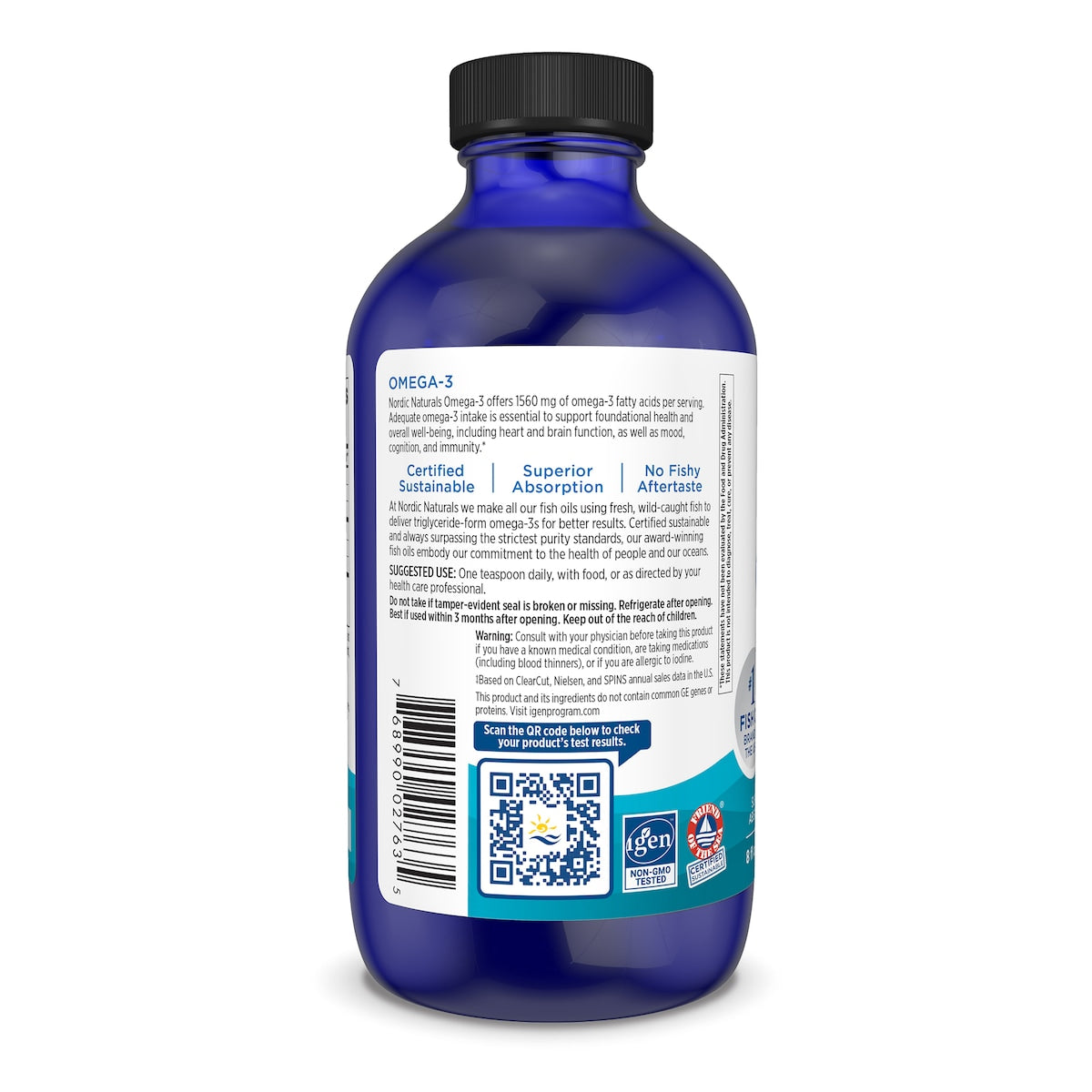 Nordic Naturals Omega-3 liquid 237ml Lemon