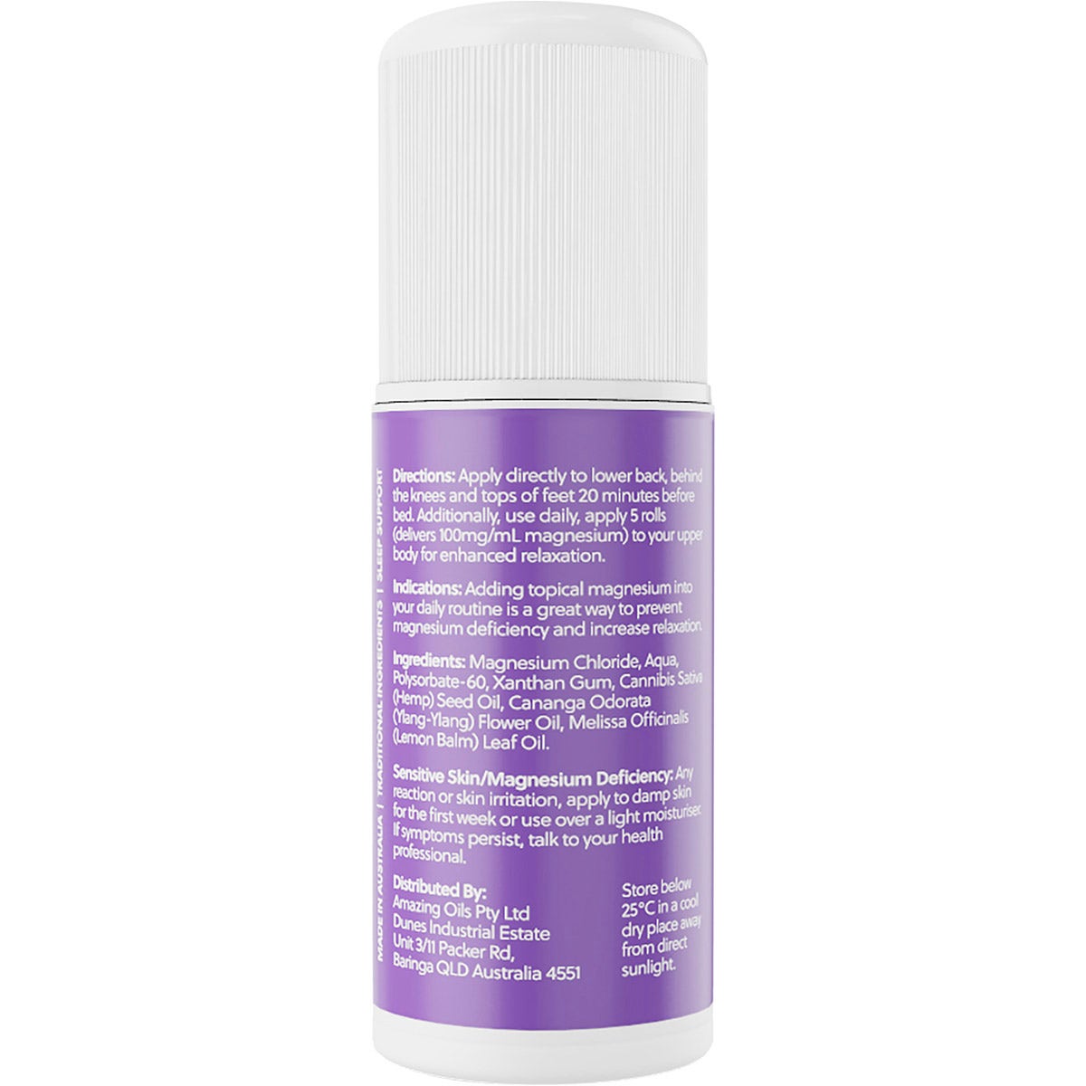 Amazing Oils Magnesium Sleep Gel 60ml (Roll-on) exp 11/26