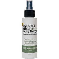 For bites stings + itchy things 100% Natural Spray