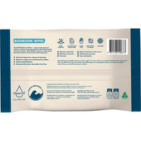 Bathroom Plastic Free Wipes Antibacterial Cleaning 25pk