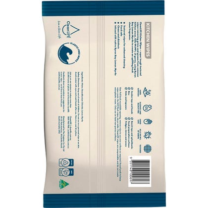 Kitchen Plastic Free Wipes Food Safe 25pk