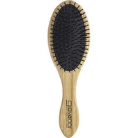 Bamboo Hair Brush Oval Nylon Ball Tipped Bristles