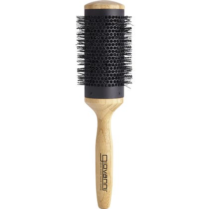 Bamboo Hair Brush Thermal Ceramic Coated Barrel