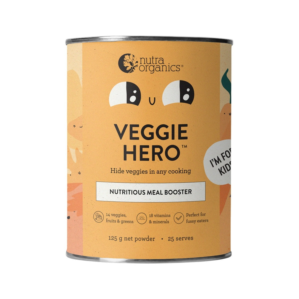 NUTRA ORGANICS Organic Veggie Hero (Growth Immunity & Energy) 125g