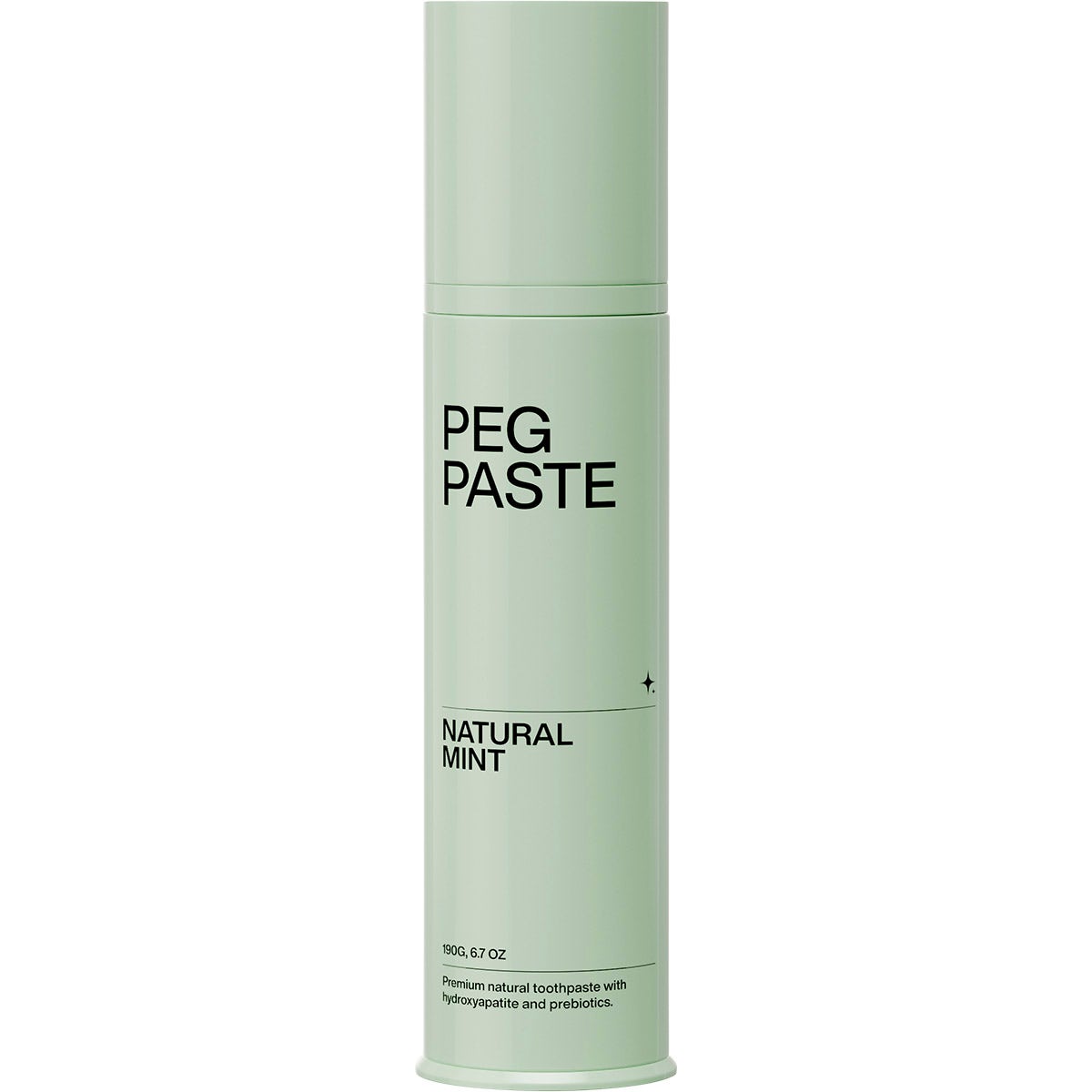 Peg Paste Natural Toothpaste with Hydroxyapatite Natural Mint 190g