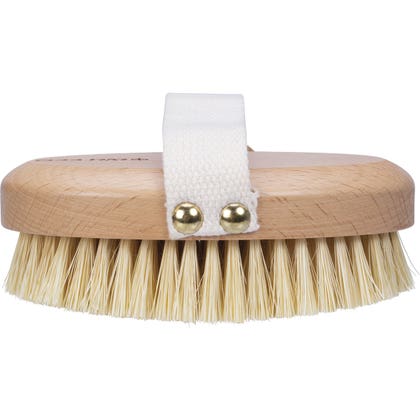 Dry Body Brush Beech Wood Handle, Sisal Bristles