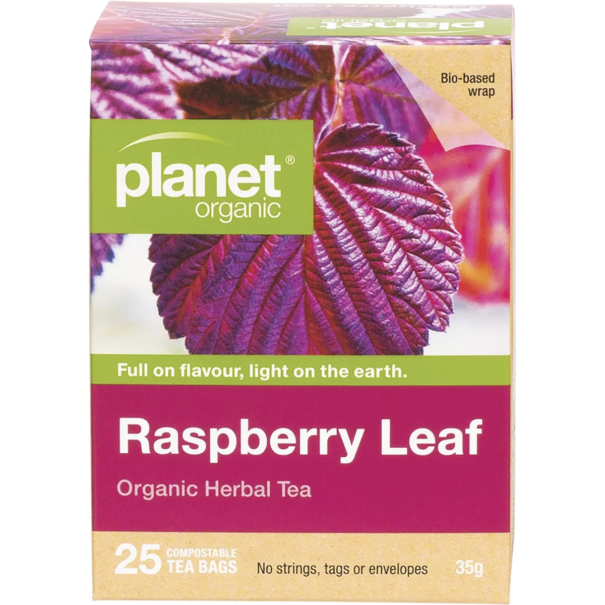 Planet Organic Raspberry Leaf Herbal Tea Bags