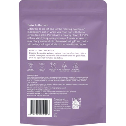 Magnesium Epsom Salts Relax 900g