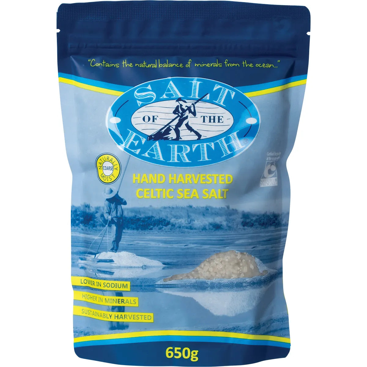 Salt Of The Earth Celtic Sea Salt Coarse 650g