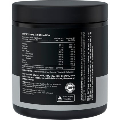 Mag Gly 100% Pure Magnesium Glycinate 90 Caps