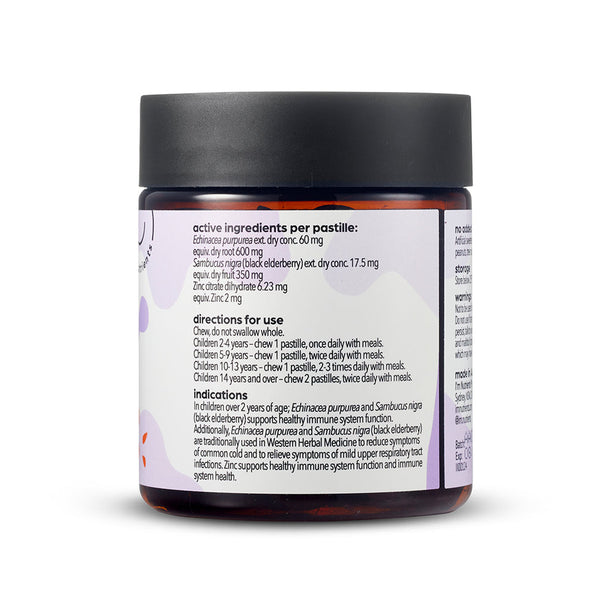IM NUTRIENTS ELDERBERRY IMMUNE CHEWABLE PASTILLES MIXED BERRY 60 GUMMIES
